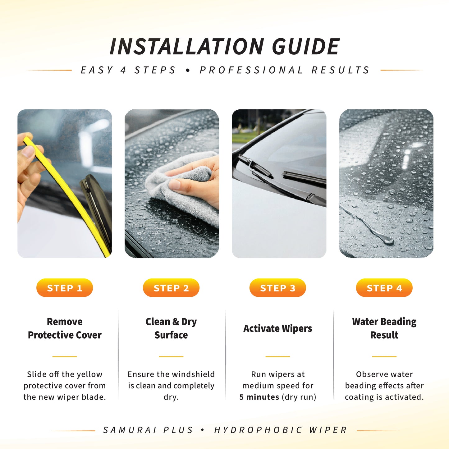 SAMURAI PLUS [Perodua Alza 2009-2021] Hydrophobic Car Wiper Blade