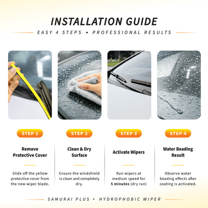 SAMURAI PLUS [Perodua Alza 2009-2021] Hydrophobic Car Wiper Blade