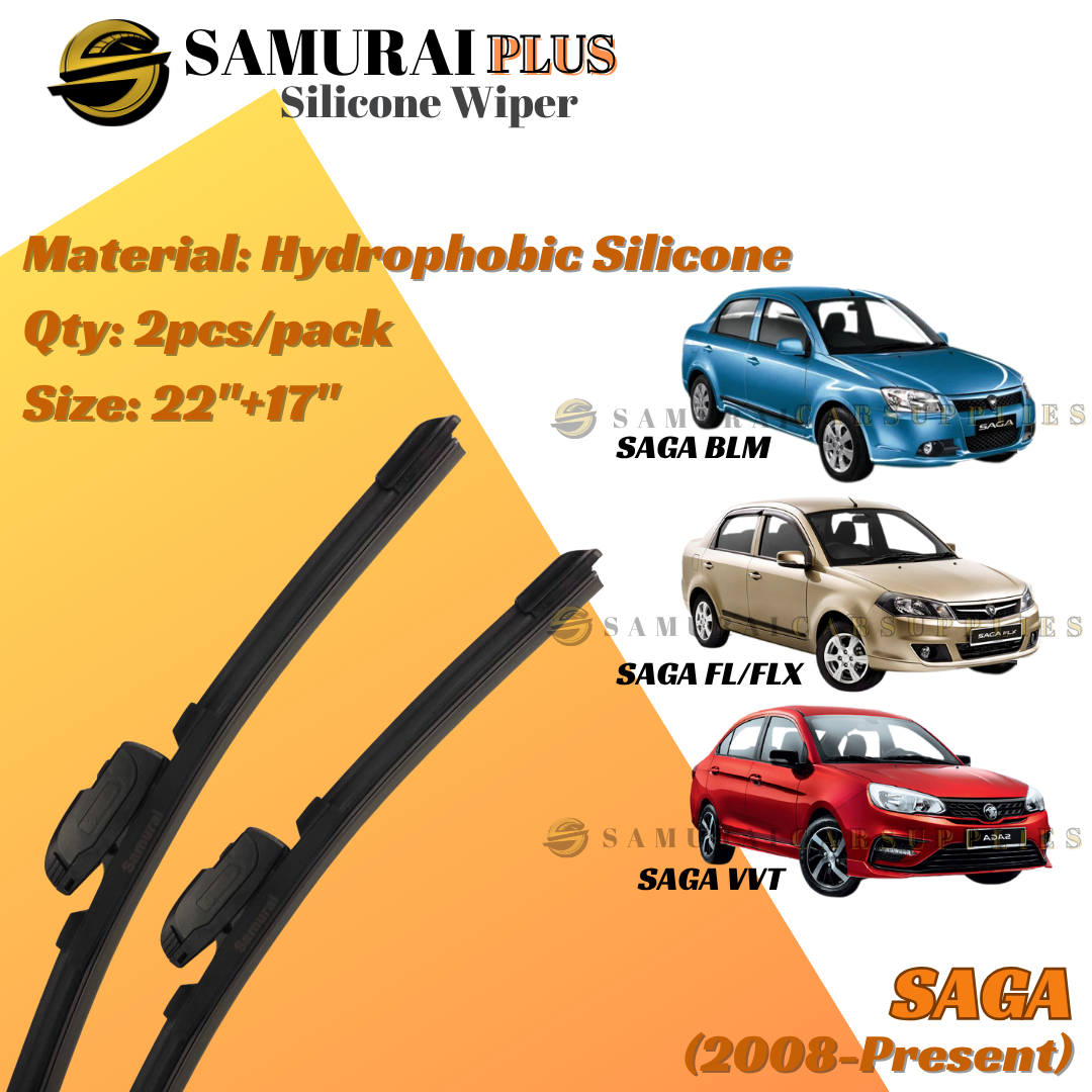 **[Proton Saga 2008-Present] SAMURAI PLUS Hydrophobic Silicone Wiper