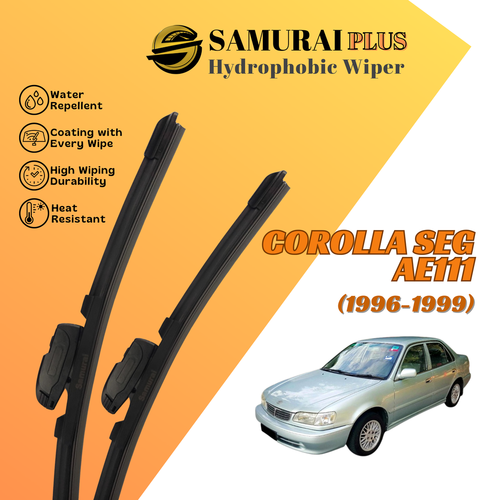 **[Toyota Corolla SEG AE111] SAMURAI PLUS Hydrophobic Silicone Wiper