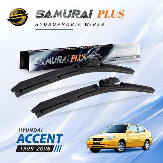 SAMURAI PLUS [Hyundai Accent 1999-2006] Hydrophobic Car Wiper Blade