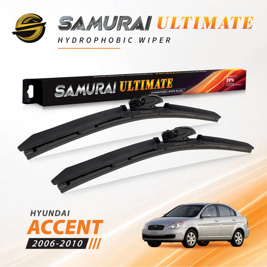 SAMURAI ULTIMATE [Hyundai Accent 2006-2010] Hydrophobic Car Wiper Blade