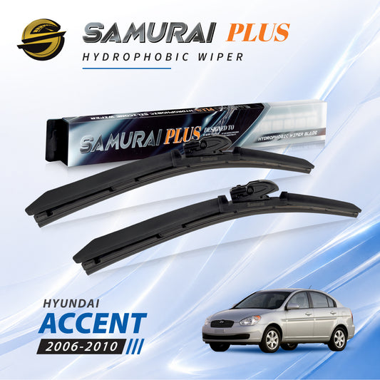 SAMURAI PLUS [Hyundai Accent 2006-2010] Hydrophobic Car Wiper Blade