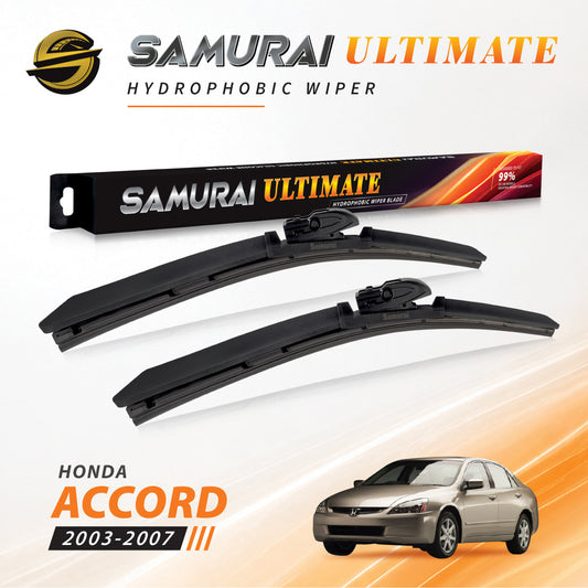SAMURAI ULTIMATE [Honda Accord 2003-2007] Hydrophobic Car Wiper Blade
