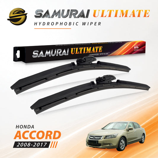 SAMURAI ULTIMATE [Honda Accord 2008-2017] Hydrophobic Car Wiper Blade