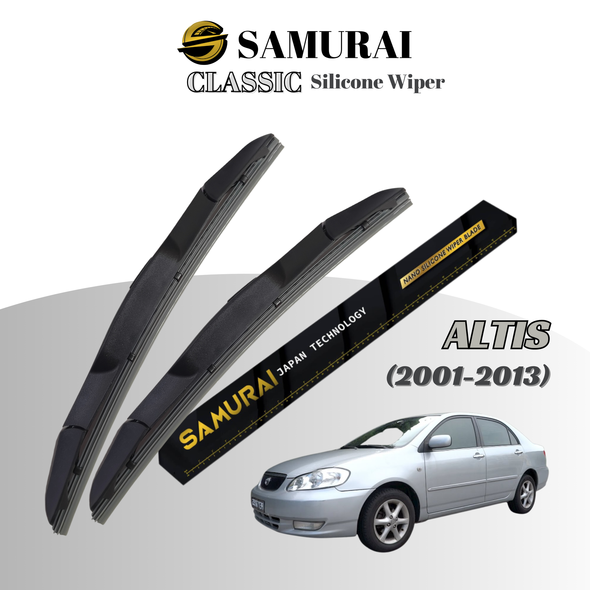 [Toyota Altis 2001-2013] SAMURAI CLASSIC Car Wiper Blade