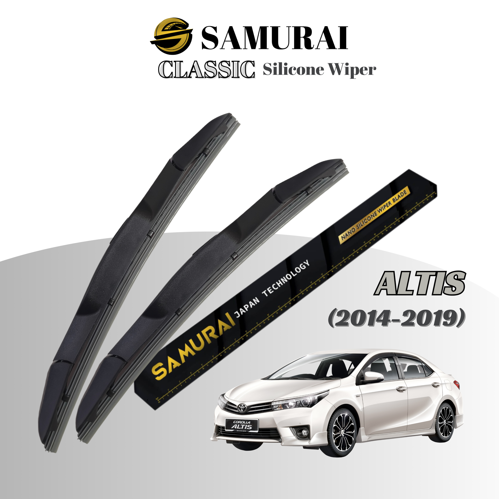 [Toyota Altis 2004-2019] SAMURAI CLASSIC Car Wiper Blade