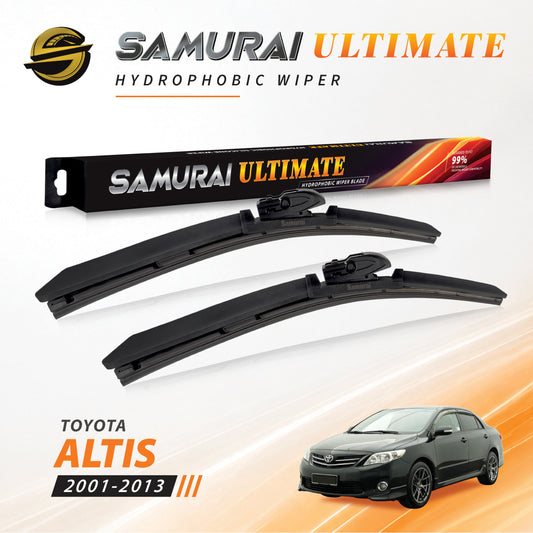 SAMURAI ULTIMATE [Toyota Altis 2001-2013] Hydrophobic Car Wiper Blade