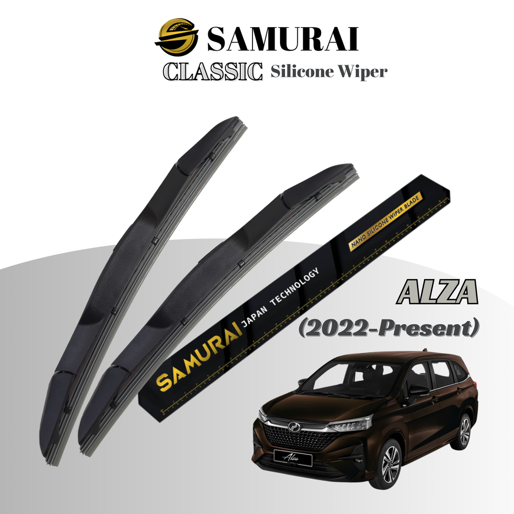 [Perodua Alza Baru] SAMURAI CLASSIC Car Wiper Blade