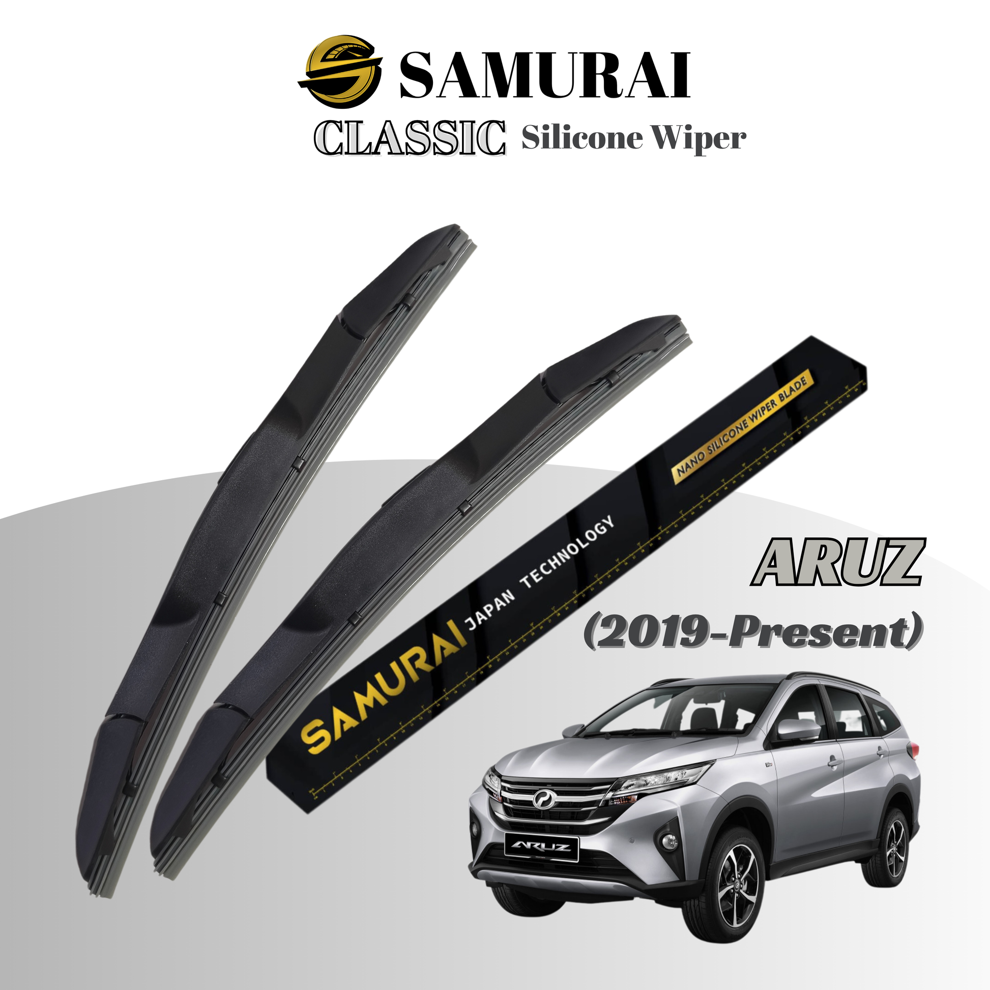 [Perodua Aruz] SAMURAI CLASSIC Car Wiper Blade