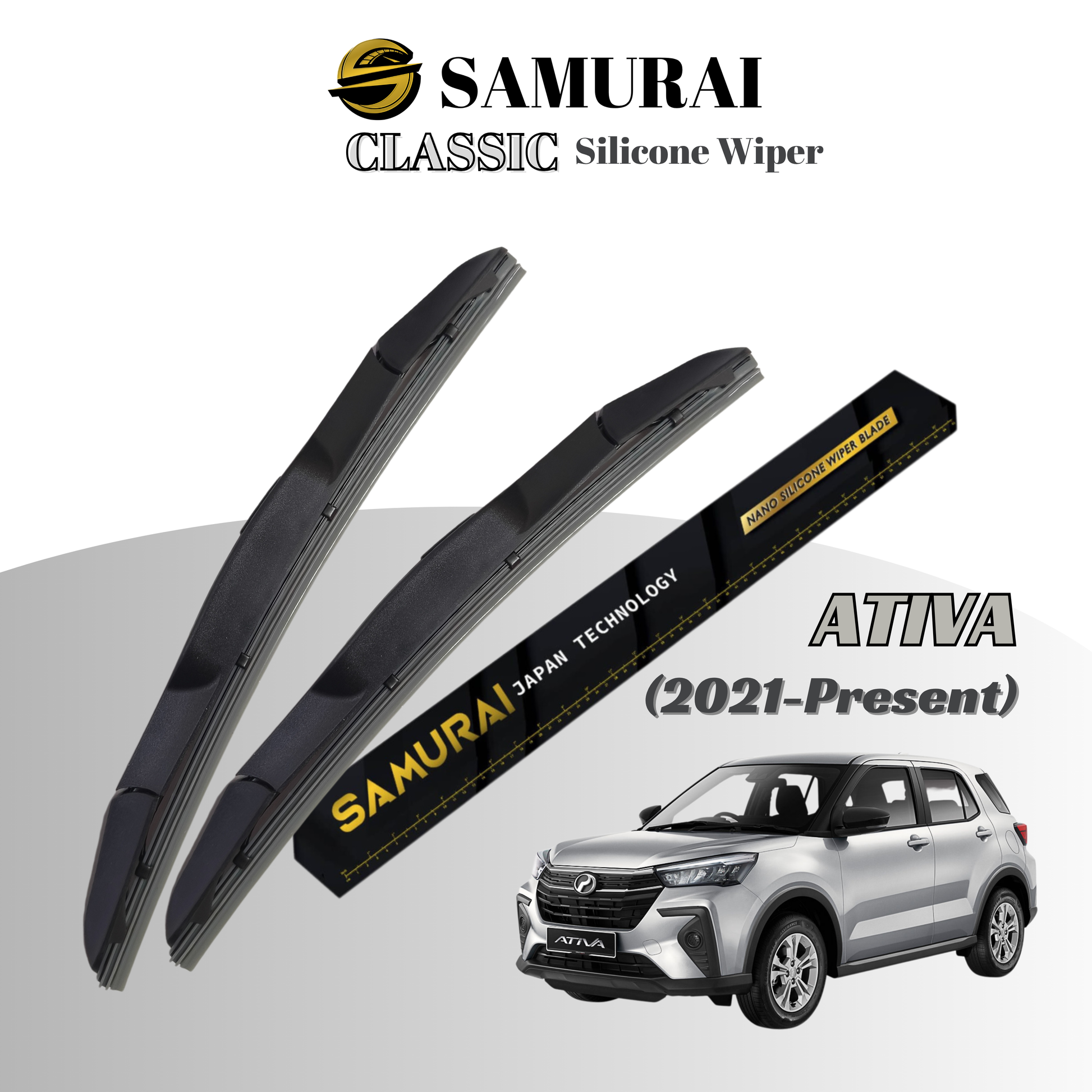 [Perodua Ativa] SAMURAI CLASSIC Car Wiper Blade