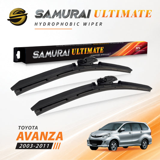 SAMURAI ULTIMATE [Toyota Avanza 2003-2011] Hydrophobic Car Wiper Blade