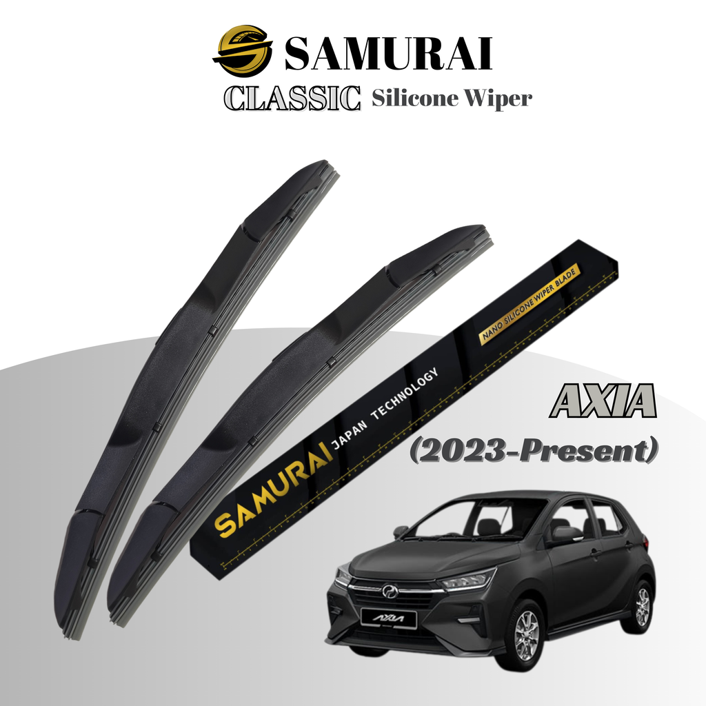 [Perodua Axia(Baru)] SAMURAI CLASSIC Car Wiper Blade