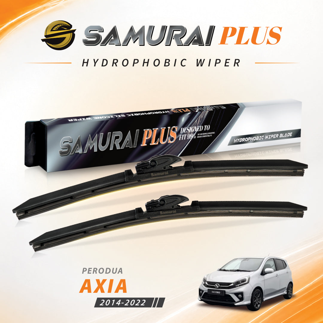 SAMURAI PLUS [Perodua Axia 2014-2022] Hydrophobic Car Wiper Blade
