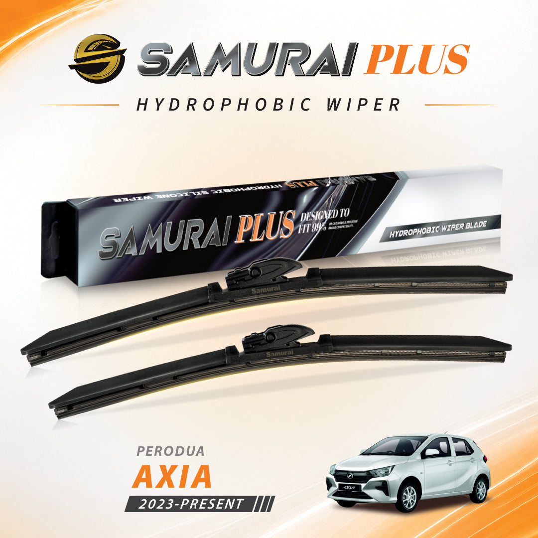 SAMURAI PLUS [Perodua Axia 2023-Present] Hydrophobic Car Wiper Blade