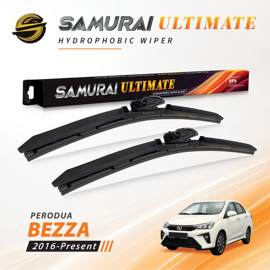 SAMURAI ULTIMATE [Perodua Bezza] Hydrophobic Car Wiper Blade