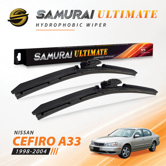 SAMURAI ULTIMATE [Nissan Cefiro A33 1998-2004] Hydrophobic Car Wiper Blade