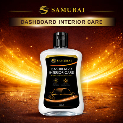 Samurai Dashboard Interior Care 180ml [Car Interior Cleaner & Protectant | Long-Lasting Shine]