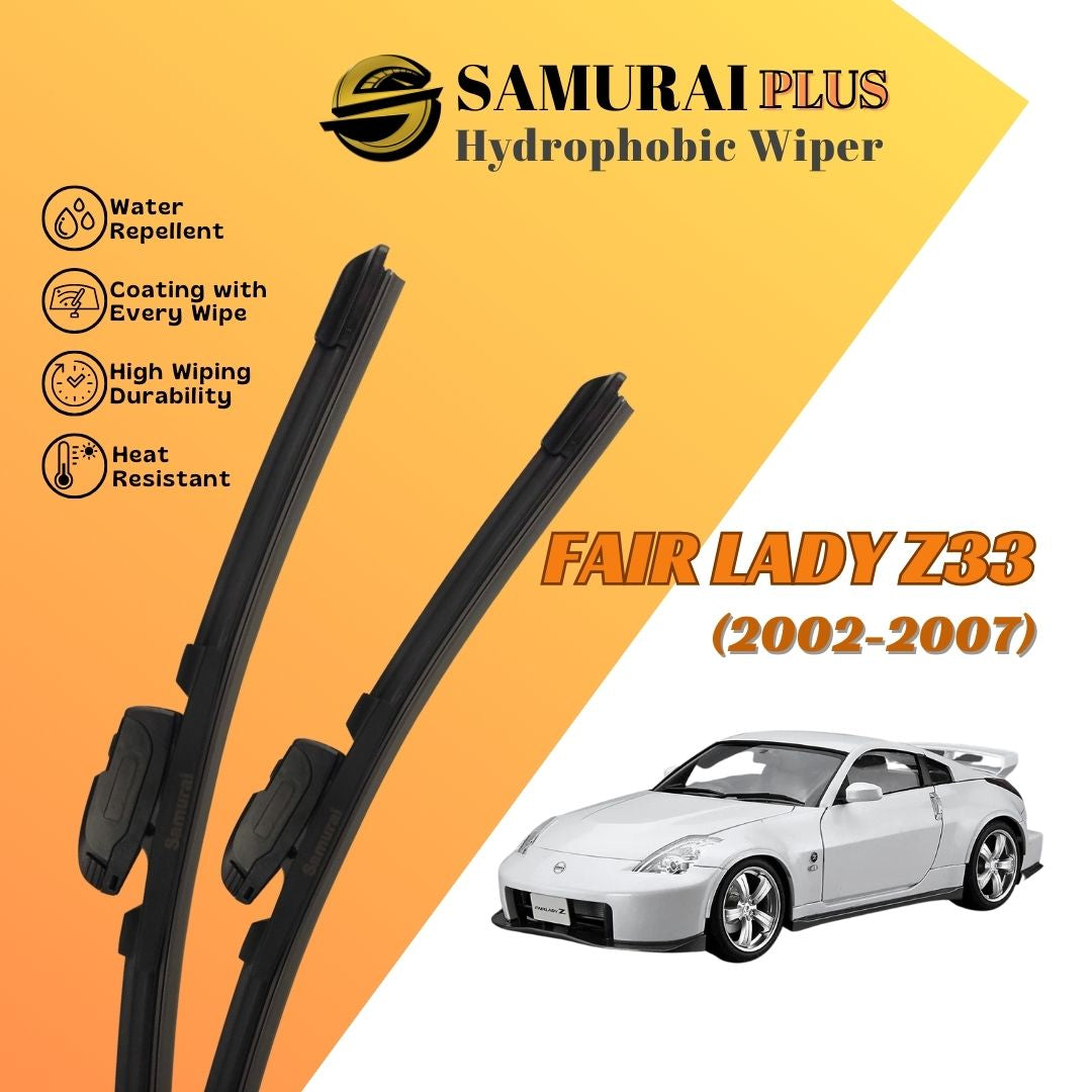 SAMURAI PLUS [Nissan FairLady Z33 2002-2007] Hydrophobic Car Wiper Blade