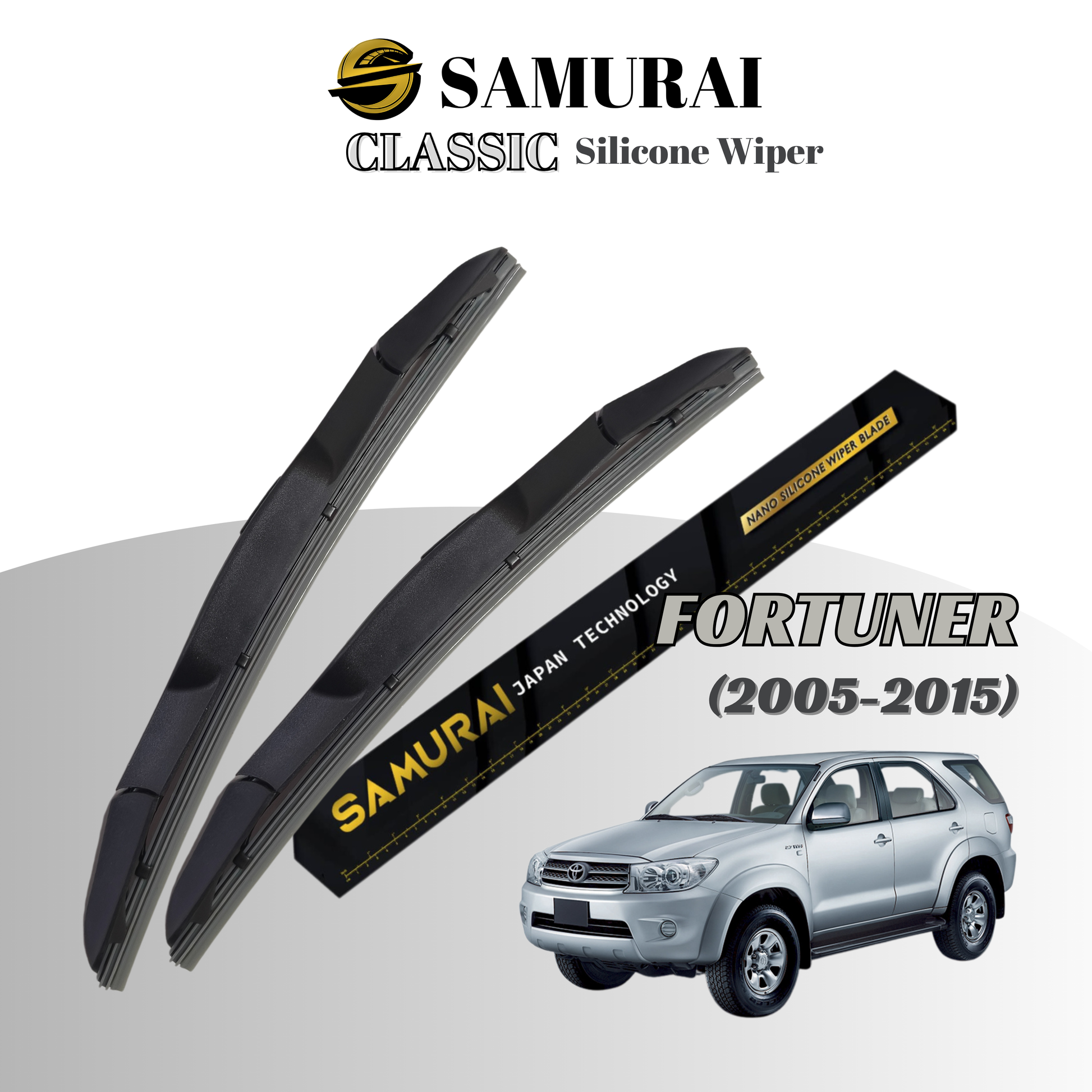 [Toyota Fortuner 2005-2015] SAMURAI CLASSIC Car Wiper Blade