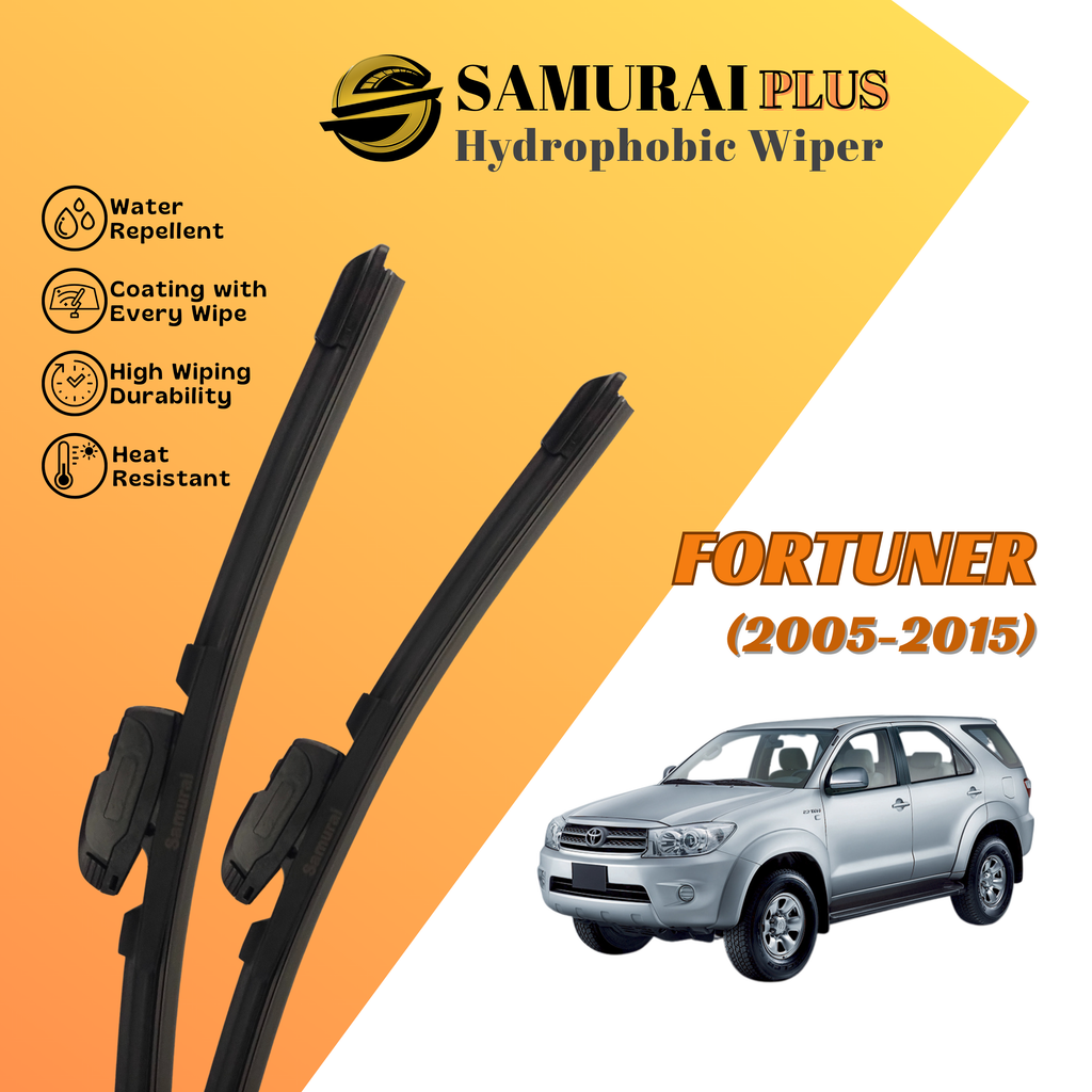 **[Toyota  Fortuner 2005-2015] SAMURAI PLUS Hydrophobic Silicone Wiper