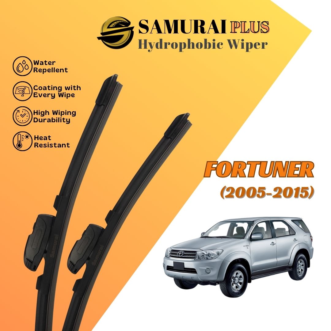 SAMURAI PLUS [Toyota Fortuner 2005-2015] Hydrophobic Car Wiper Blade