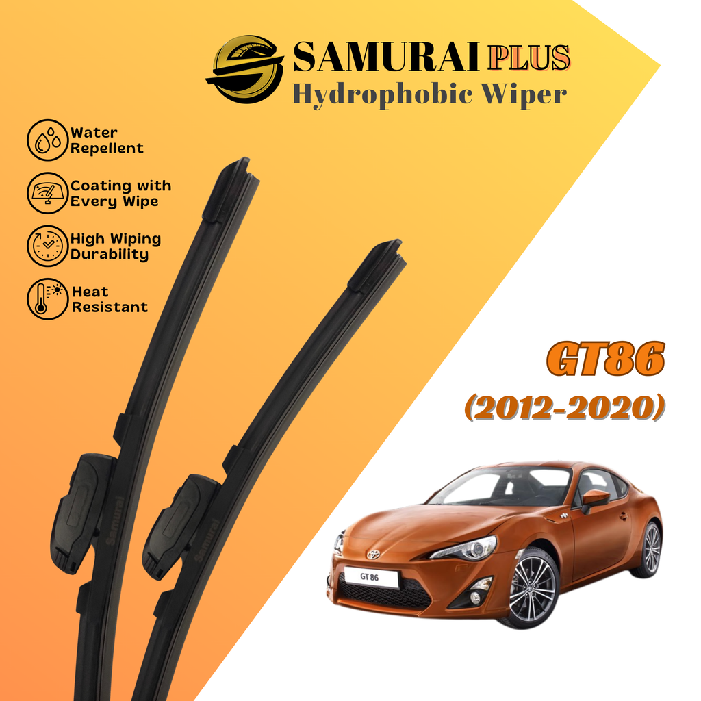 **[Toyota GT86] SAMURAI PLUS Hydrophobic Silicone Wiper