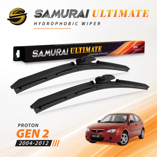 SAMURAI ULTIMATE [Proton Gen 2] Hydrophobic Car Wiper Blade