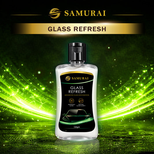 Samurai Glass Refresh 130g [Restore Car Windshield & Mirrors | Remove Watermarks, Oil Film, Coating & Dirt]