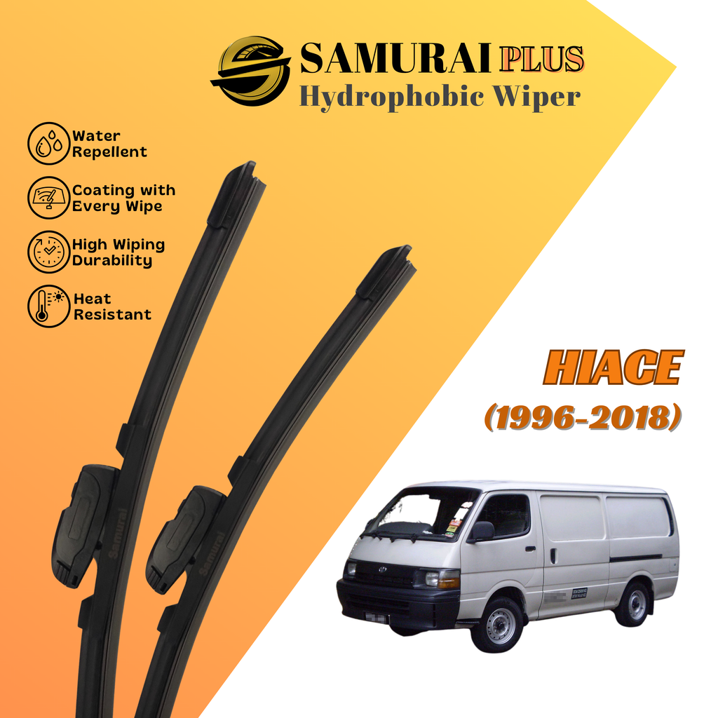 **[Toyota Hiace 1996-2018] SAMURAI PLUS Hydrophobic Silicone Wiper