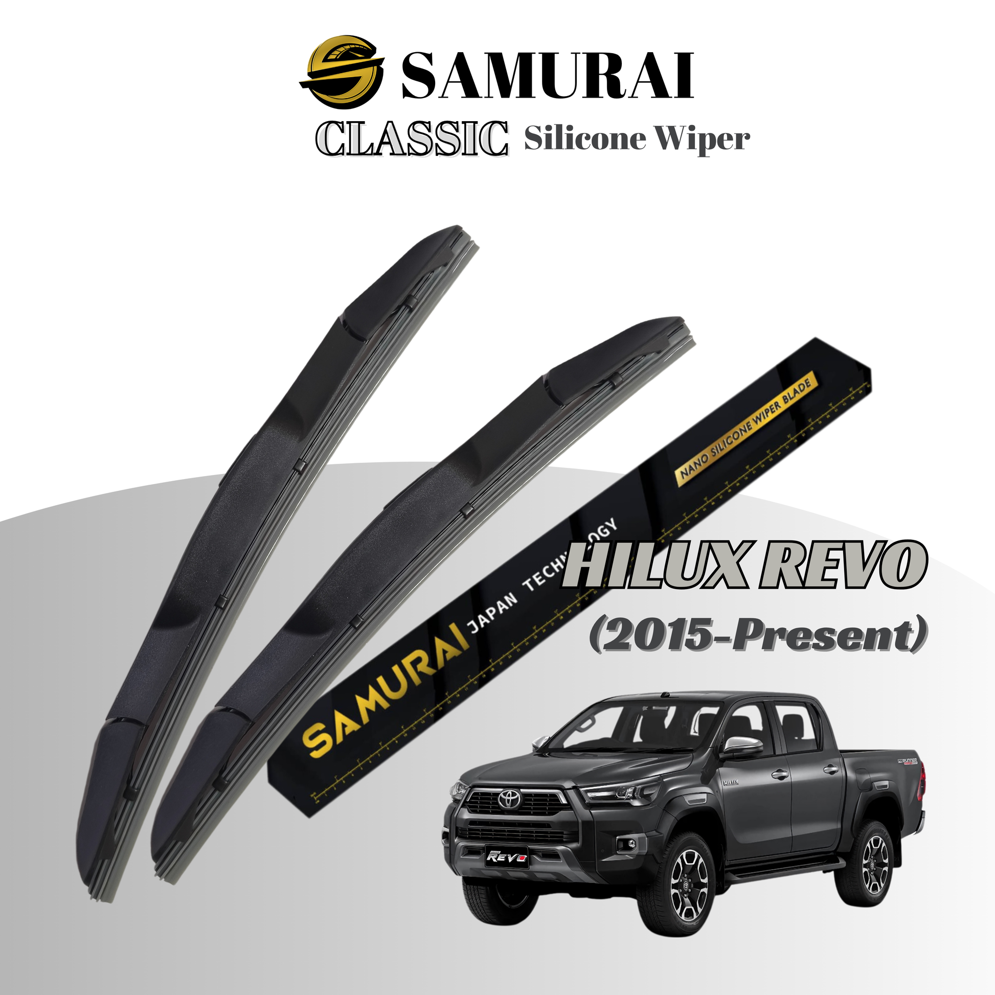 [Toyota Hilux Revo 2015-Present] SAMURAI CLASSIC Car Wiper Blade