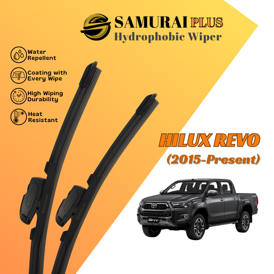 SAMURAI PLUS [Toyota Hilux Revo] Hydrophobic Car Wiper Blade