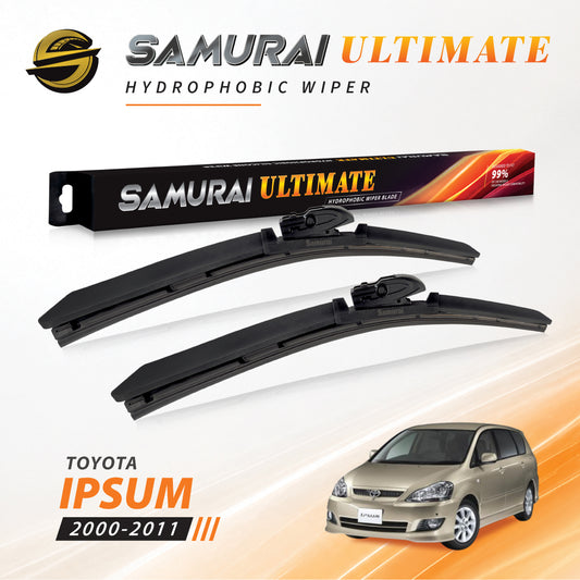 SAMURAI ULTIMATE [Toyota Ipsum 2000-2011] Hydrophobic Car Wiper Blade