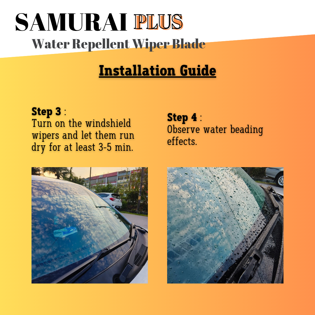 **[Perodua Alza (Baru)] SAMURAI PLUS Hydrophobic Silicone Wiper