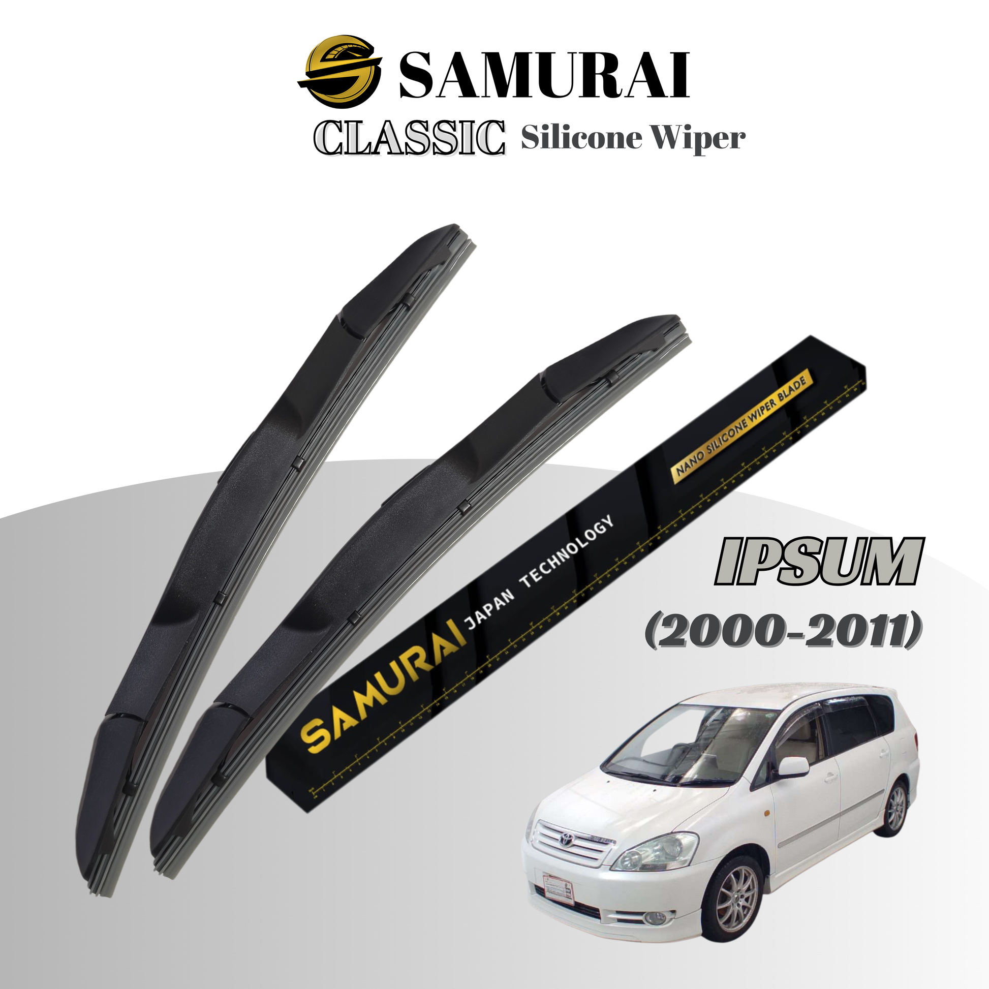 [Toyota Ipsum 2000-2011] SAMURAI CLASSIC Car Wiper Blade