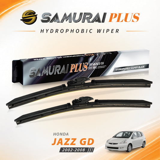 SAMURAI PLUS [Honda Jazz GD 2002-2008] Hydrophobic Car Wiper Blade