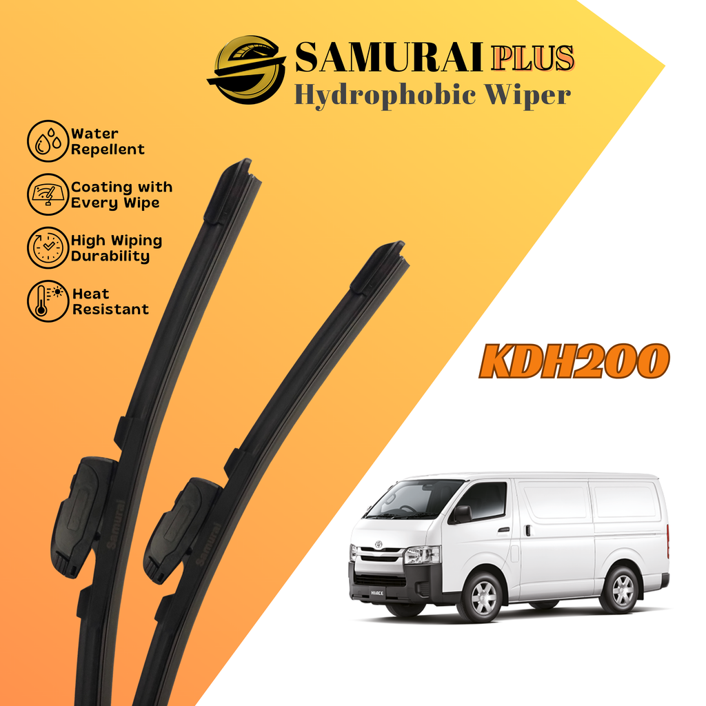 **[Toyota KDH200] SAMURAI PLUS Hydrophobic Silicone Wiper