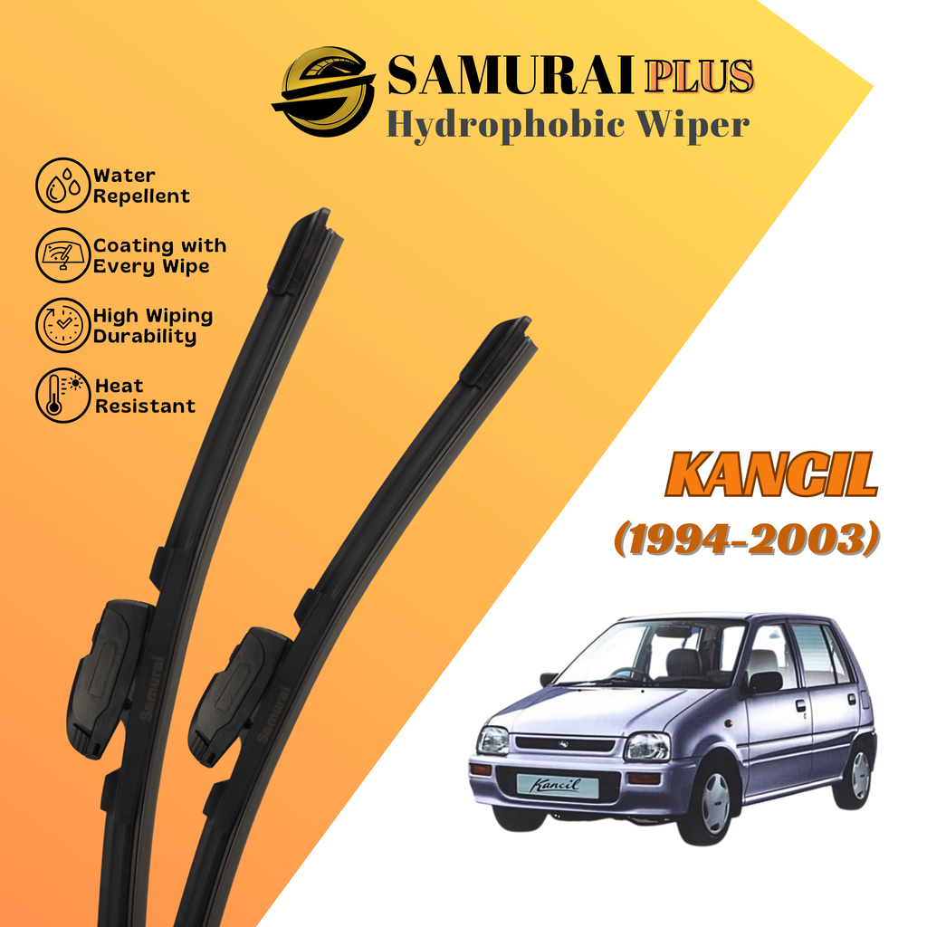 **[Perodua Kancil] SAMURAI PLUS Hydrophobic Silicone Wiper