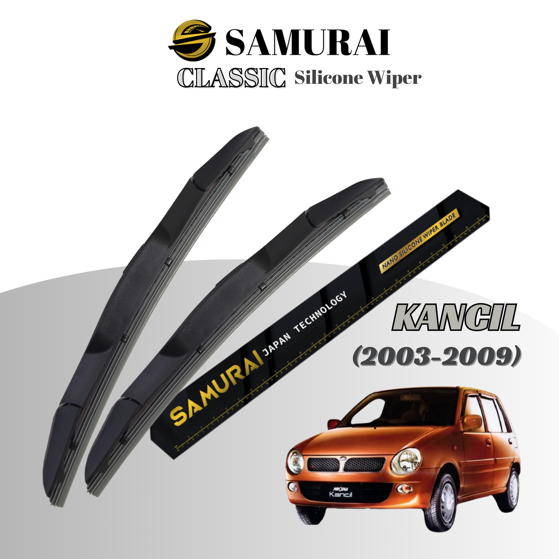 [Perodua Kancil '03-'09] SAMURAI CLASSIC Car Wiper Blade