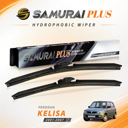 SAMURAI PLUS [Perodua Kelisa] Hydrophobic Car Wiper Blade
