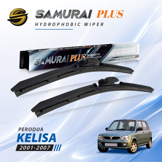 SAMURAI PLUS [Perodua Kelisa] Hydrophobic Car Wiper Blade