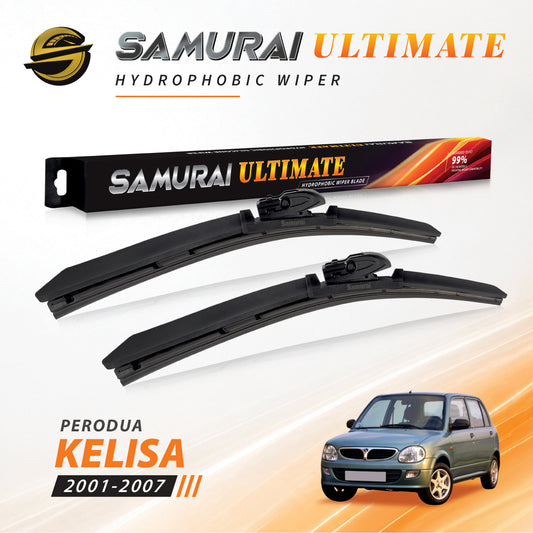 SAMURAI ULTIMATE [Perodua Kelisa] Hydrophobic Car Wiper Blade