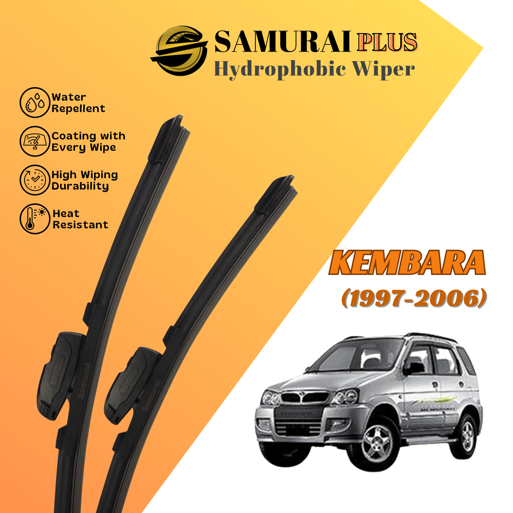 **[Perodua Kembara] SAMURAI PLUS Hydrophobic Silicone Wiper