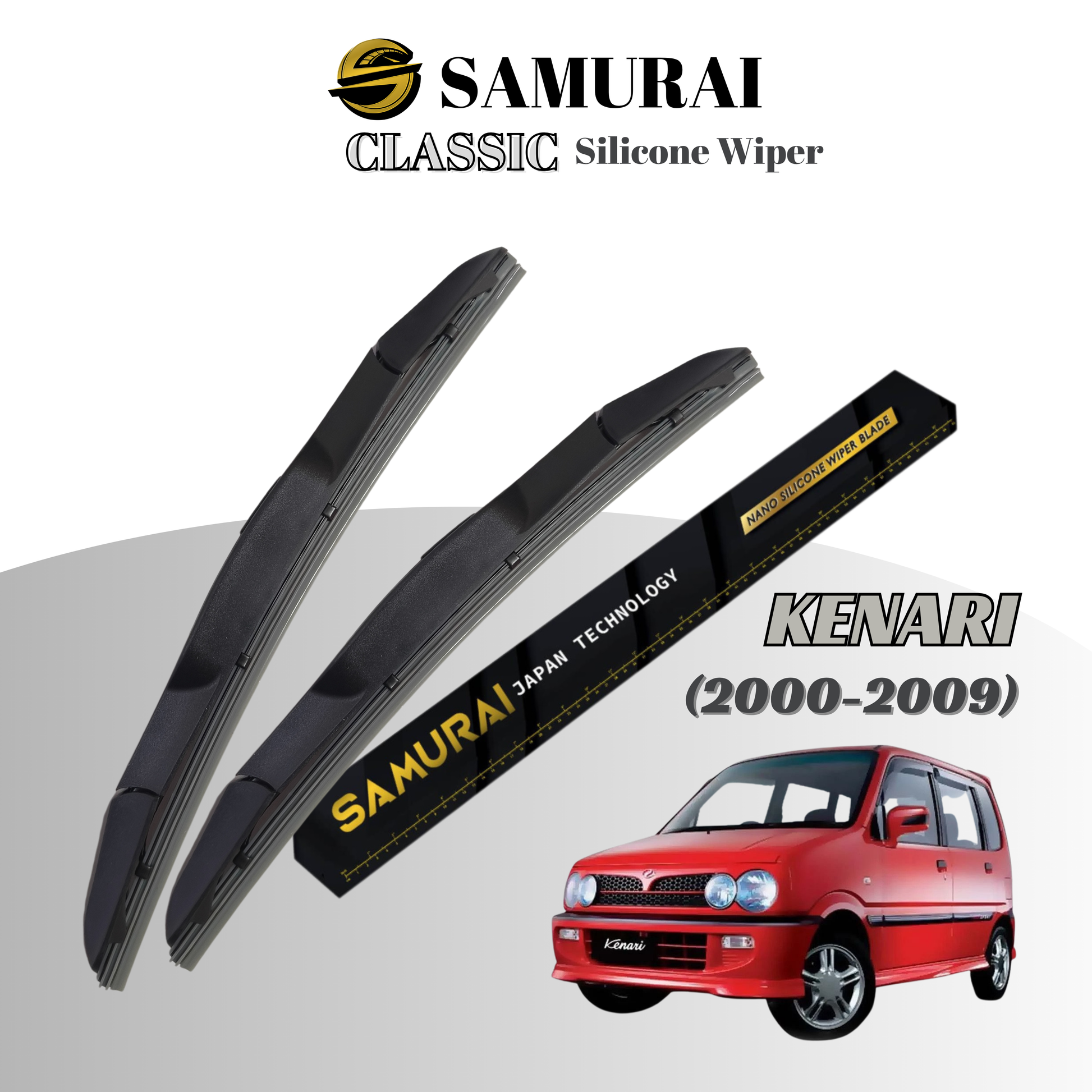 [Perodua Kenari] Samurai Classic Silicone Wiper Blade