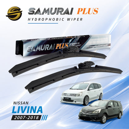 SAMURAI PLUS [Nissan Livina 2007-2018] Hydrophobic Car Wiper Blade