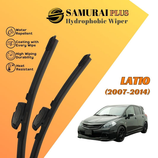 SAMURAI PLUS [Nissan Latio 2007-2014] Hydrophobic Car Wiper Blade