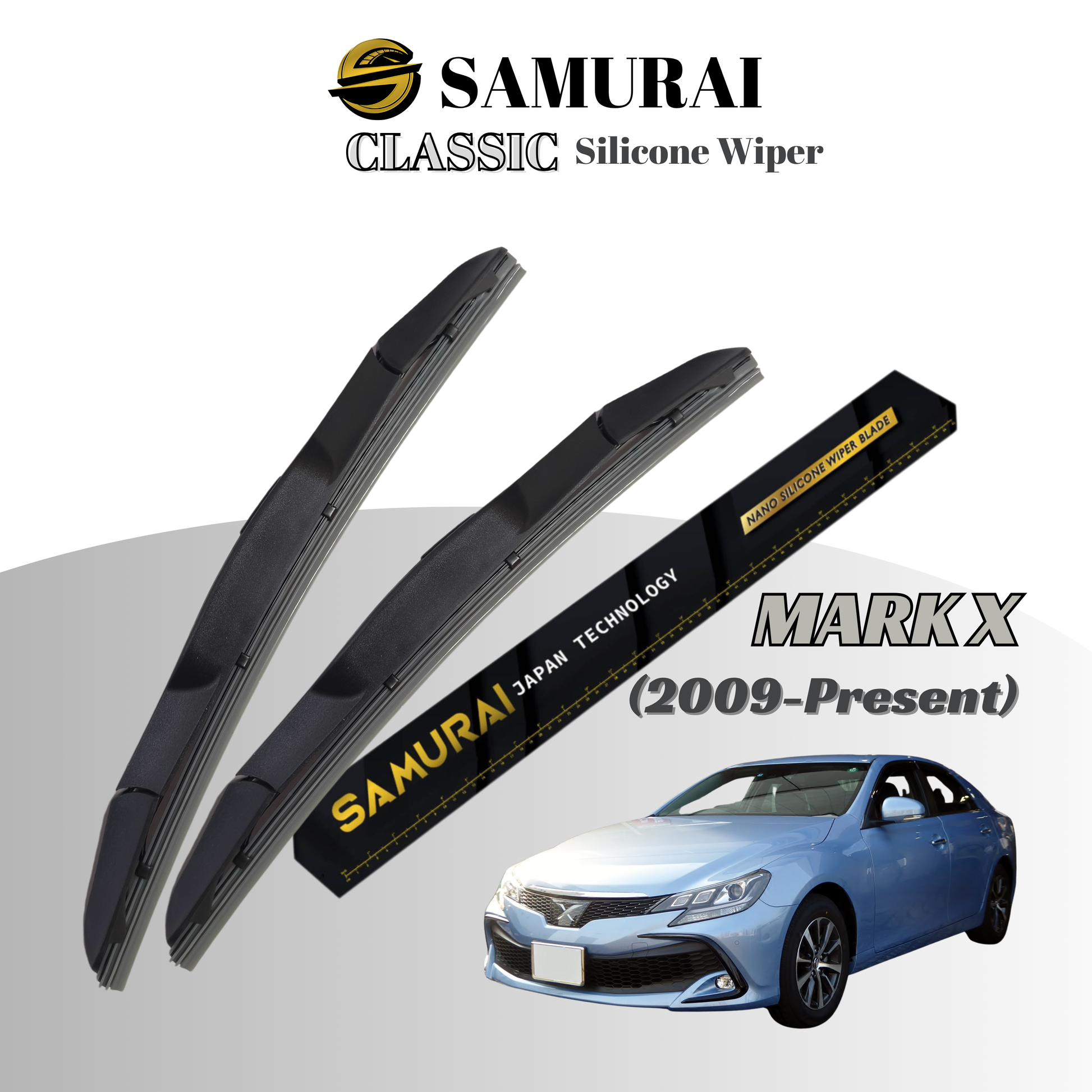[Toyota Mark X 2009-Present] SAMURAI CLASSIC Car Wiper Blade