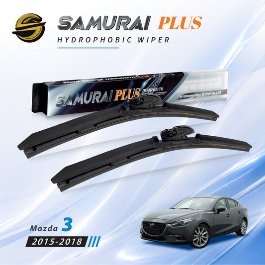 SAMURAI PLUS [Mazda 3 2015-2018] Hydrophobic Car Wiper Blade