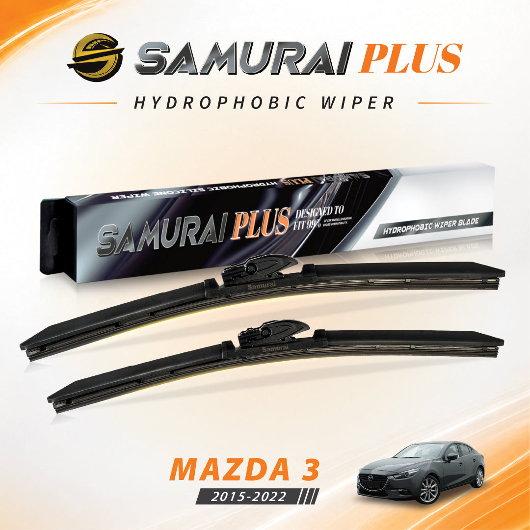 SAMURAI PLUS [Mazda 3 2015-2022] Hydrophobic Car Wiper Blade
