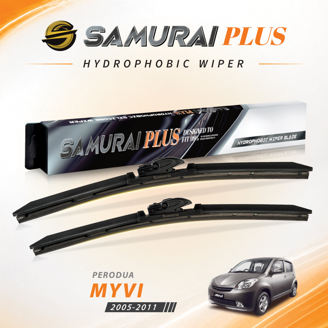 SAMURAI PLUS [Perodua Myvi 2005-2011] Hydrophobic Car Wiper Blade